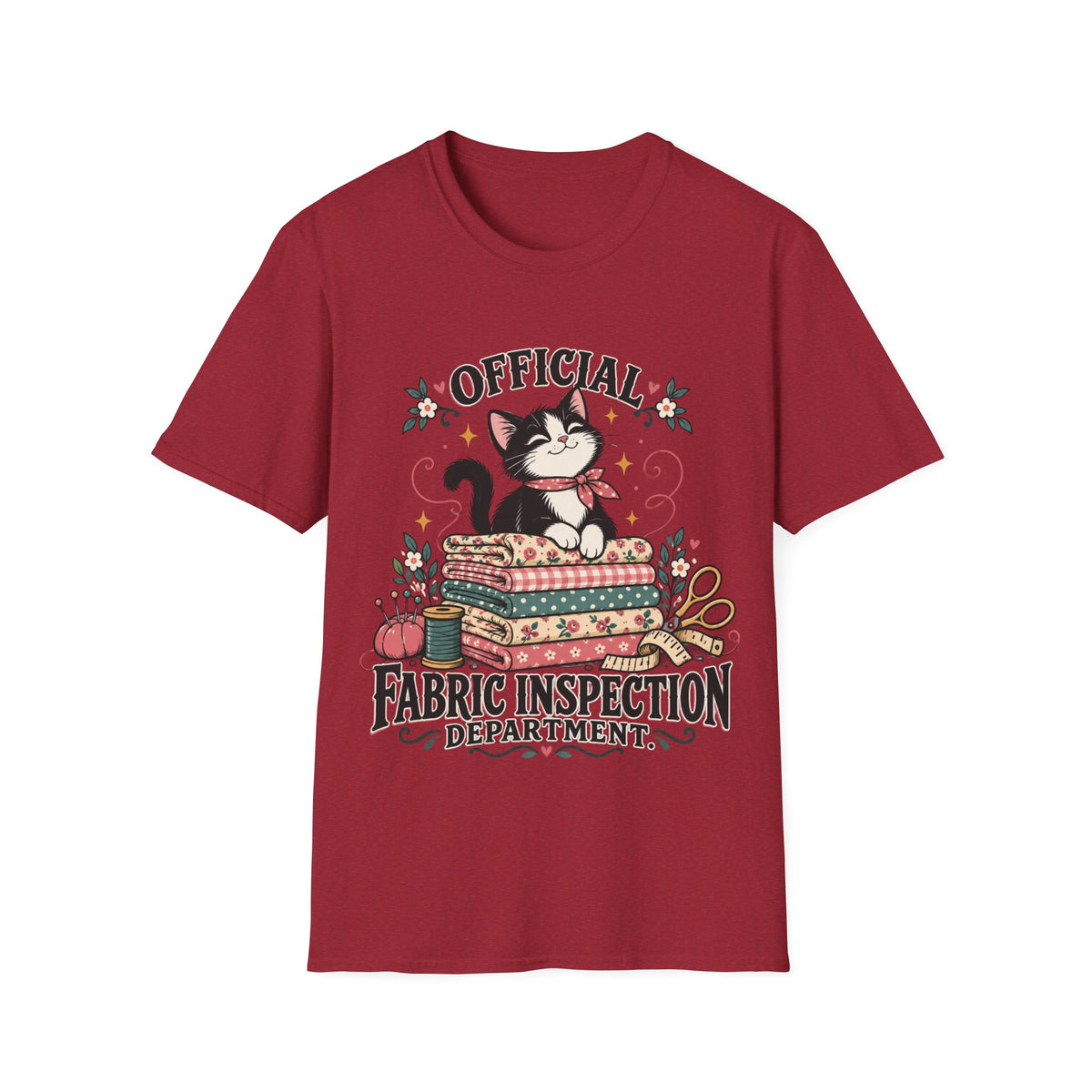 Official Fabric Inspection Department Cat T-Shirt