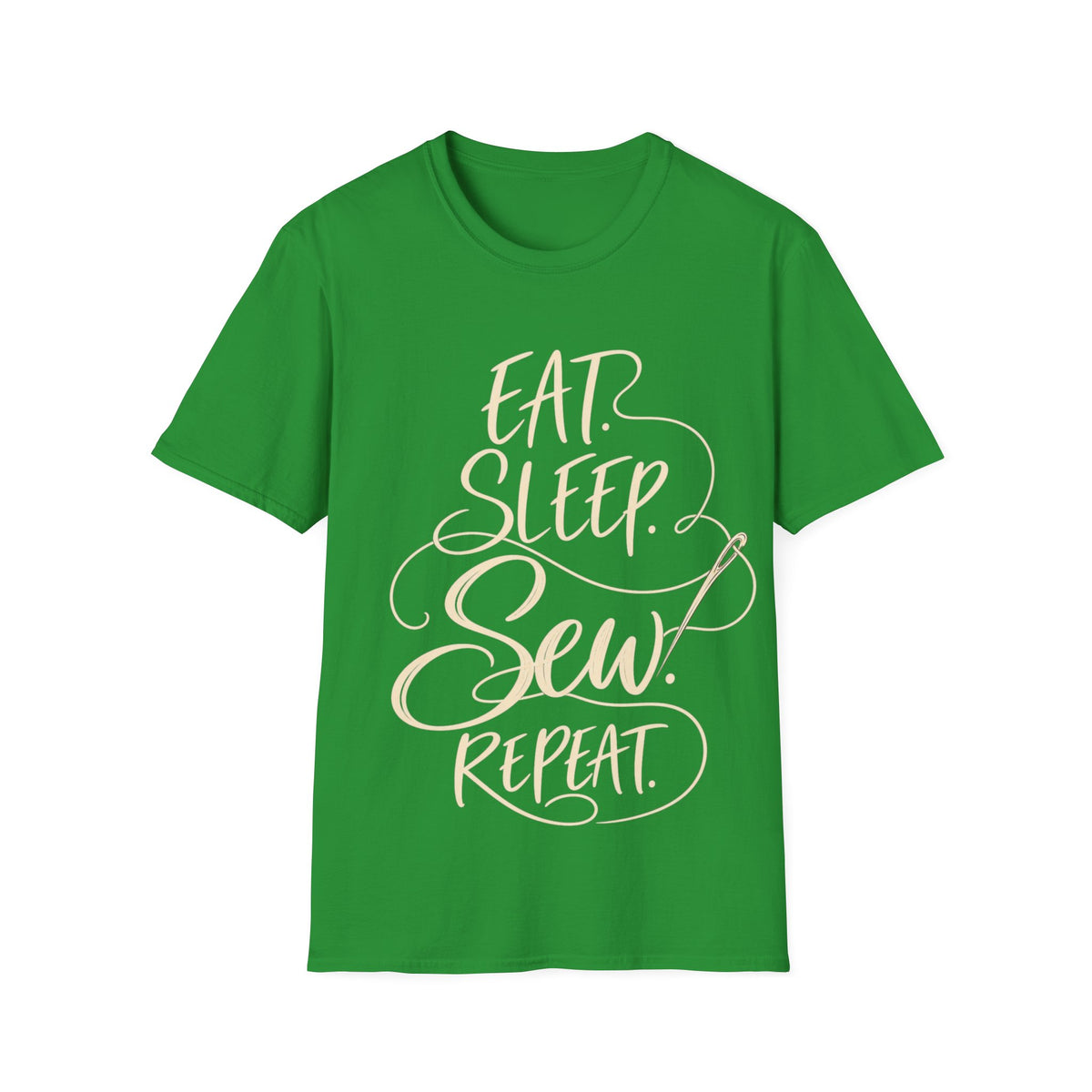 Eat Sleep Sew Repeat T-Shirt for Sewing Enthusiasts