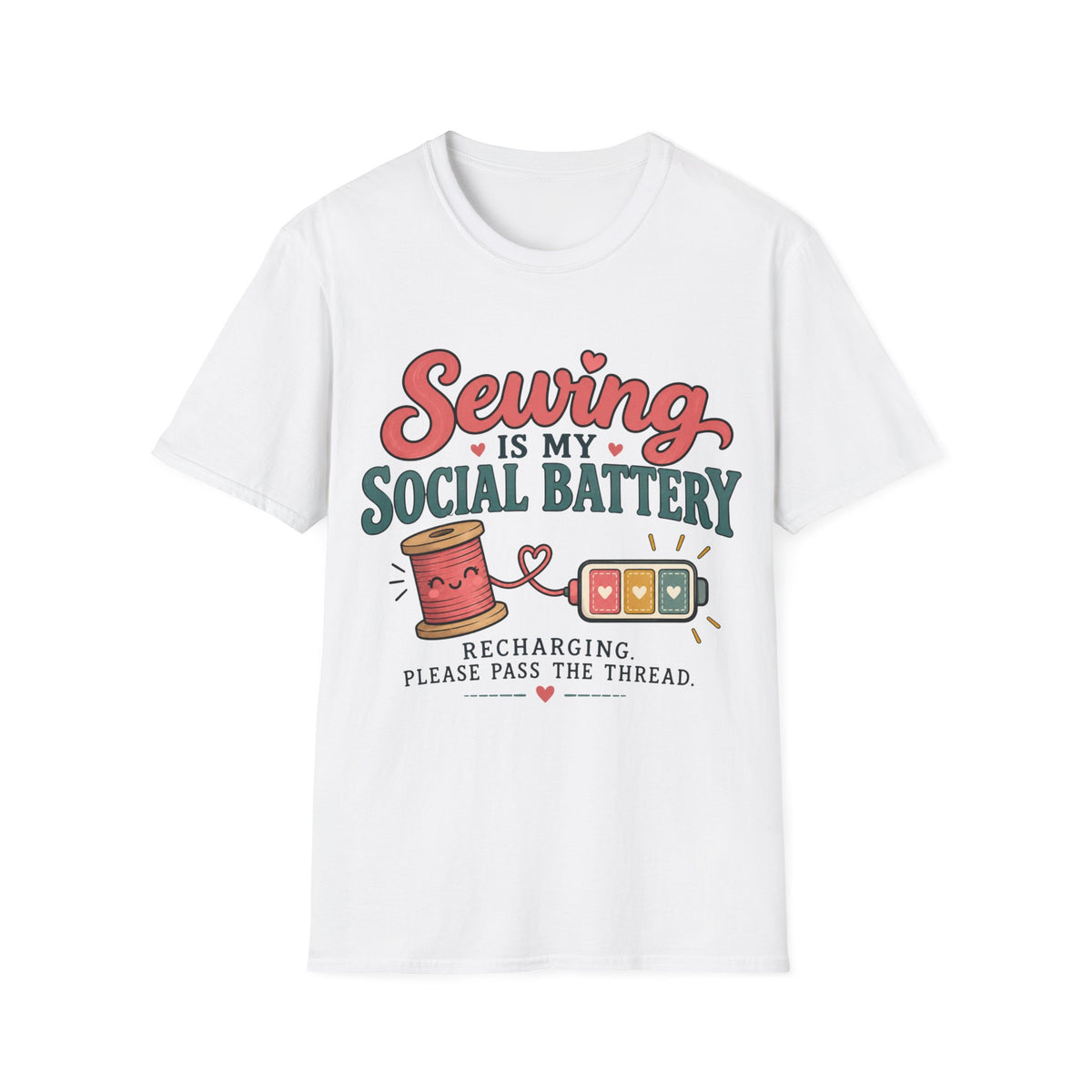 Sewing Social Battery T-Shirt