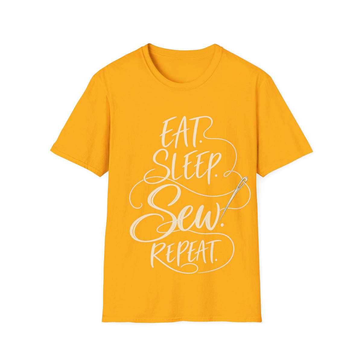Eat Sleep Sew Repeat T-Shirt for Sewing Enthusiasts