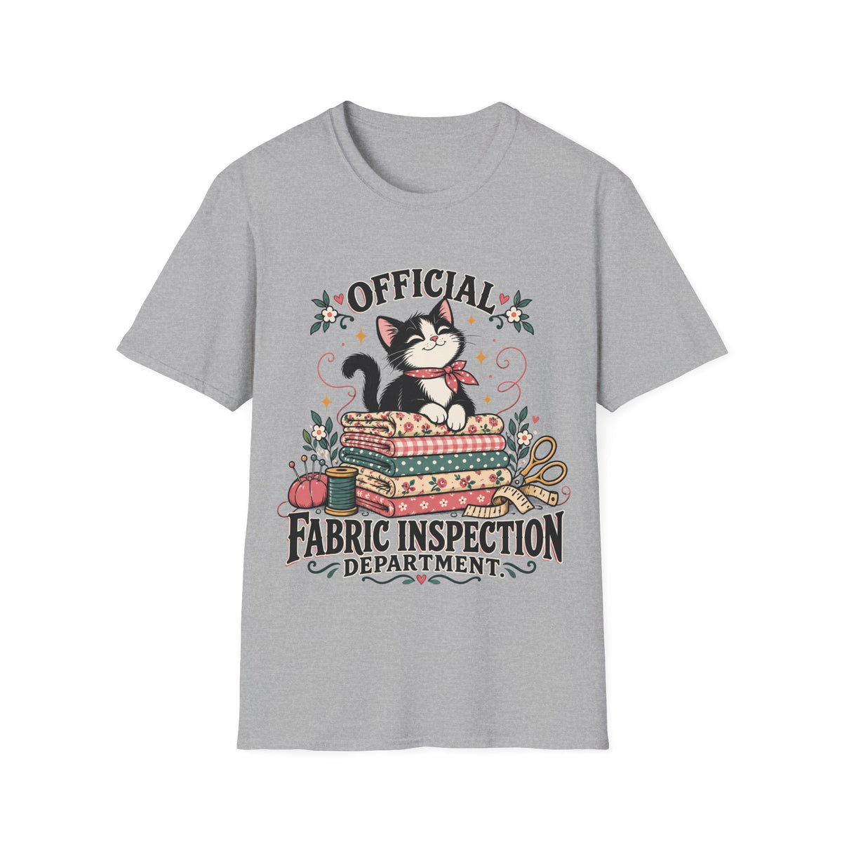 Official Fabric Inspection Department Cat T-Shirt