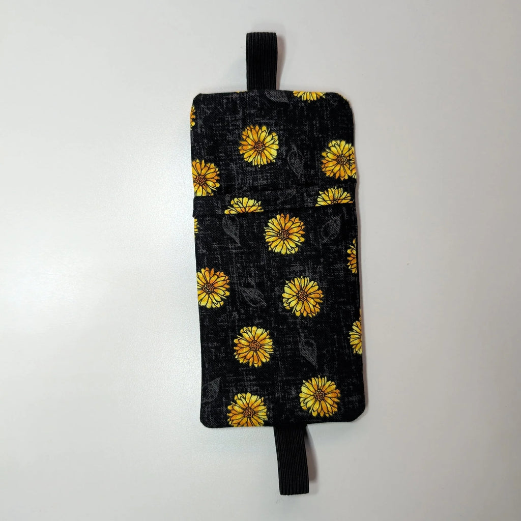 Black & Yellow Floral Bookmark Pen Holder