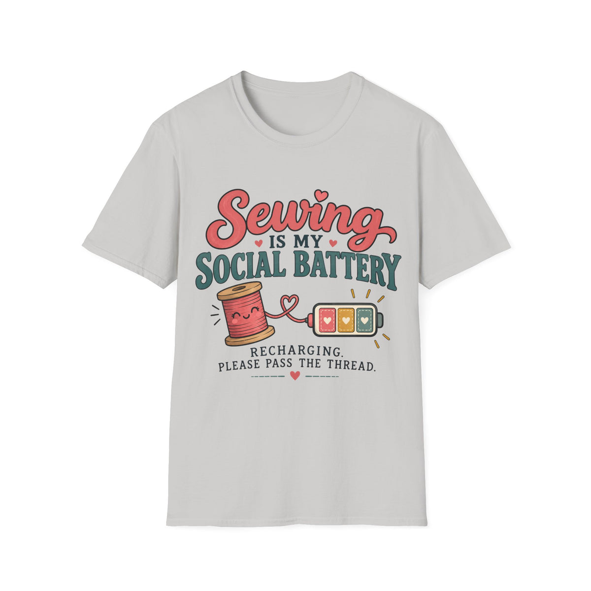Sewing Social Battery T-Shirt