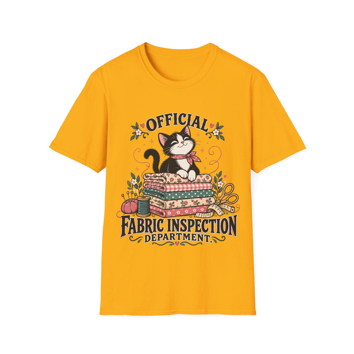 Official Fabric Inspection Department Cat T-Shirt