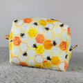 Hexagon Bees Tiny Boxy Bag