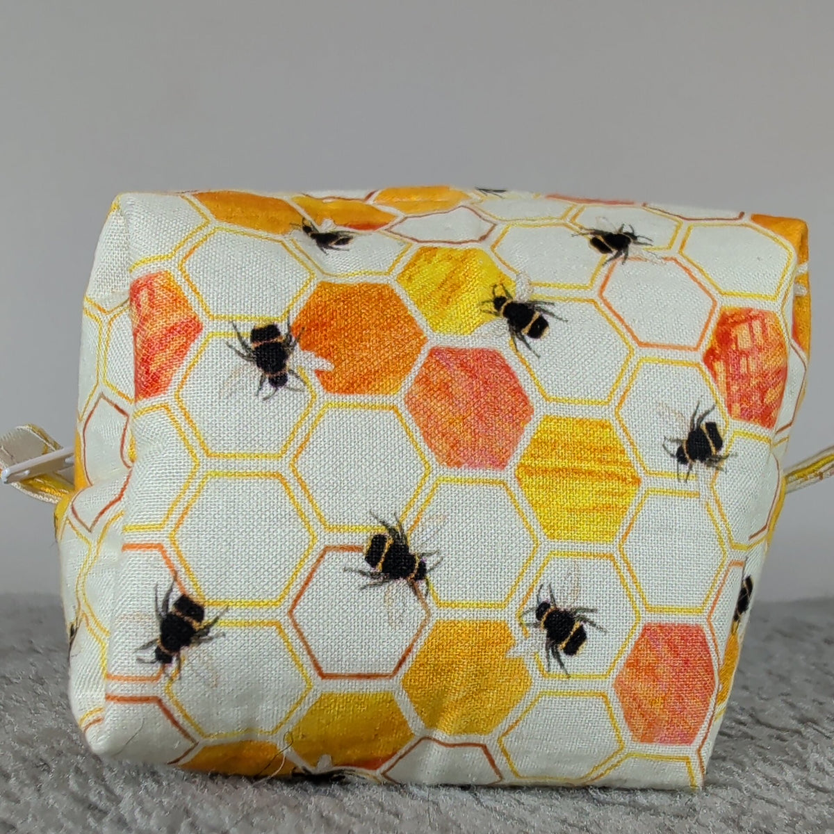 Hexagon Bees Tiny Boxy Bag