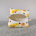Hexagon Bees Tiny Boxy Bag