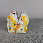 Hexagon Bees Tiny Boxy Bag