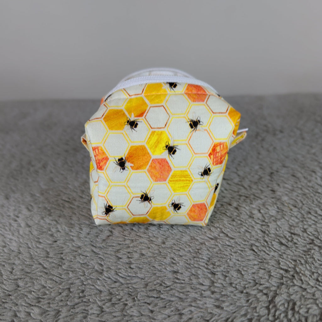 Hexagon Bees Tiny Boxy Bag