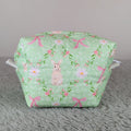 Green Easter Bunny Floral Tiny Boxy Bag