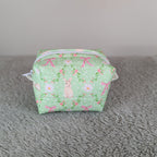 Green Easter Bunny Floral Tiny Boxy Bag