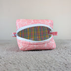 Pink Strawberries Tiny Boxy Bag