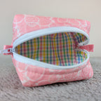 Pink Strawberries Tiny Boxy Bag