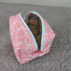Pink Strawberries Tiny Boxy Bag