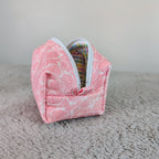 Pink Strawberries Tiny Boxy Bag