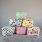 Green Easter Bunny Floral Tiny Boxy Bag