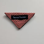 Burgundy Gingham Magnet Bookmark