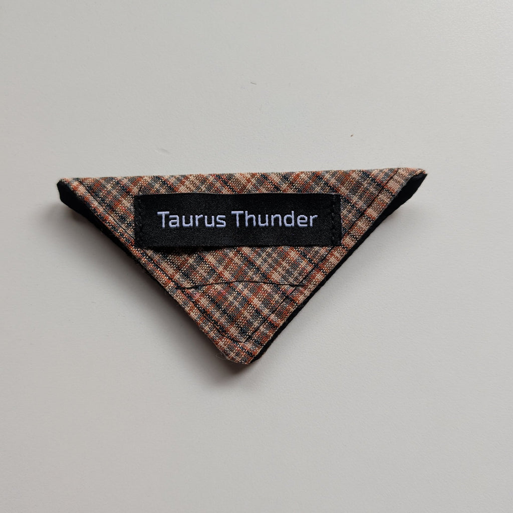 Neutral Plaid Magnet Bookmark