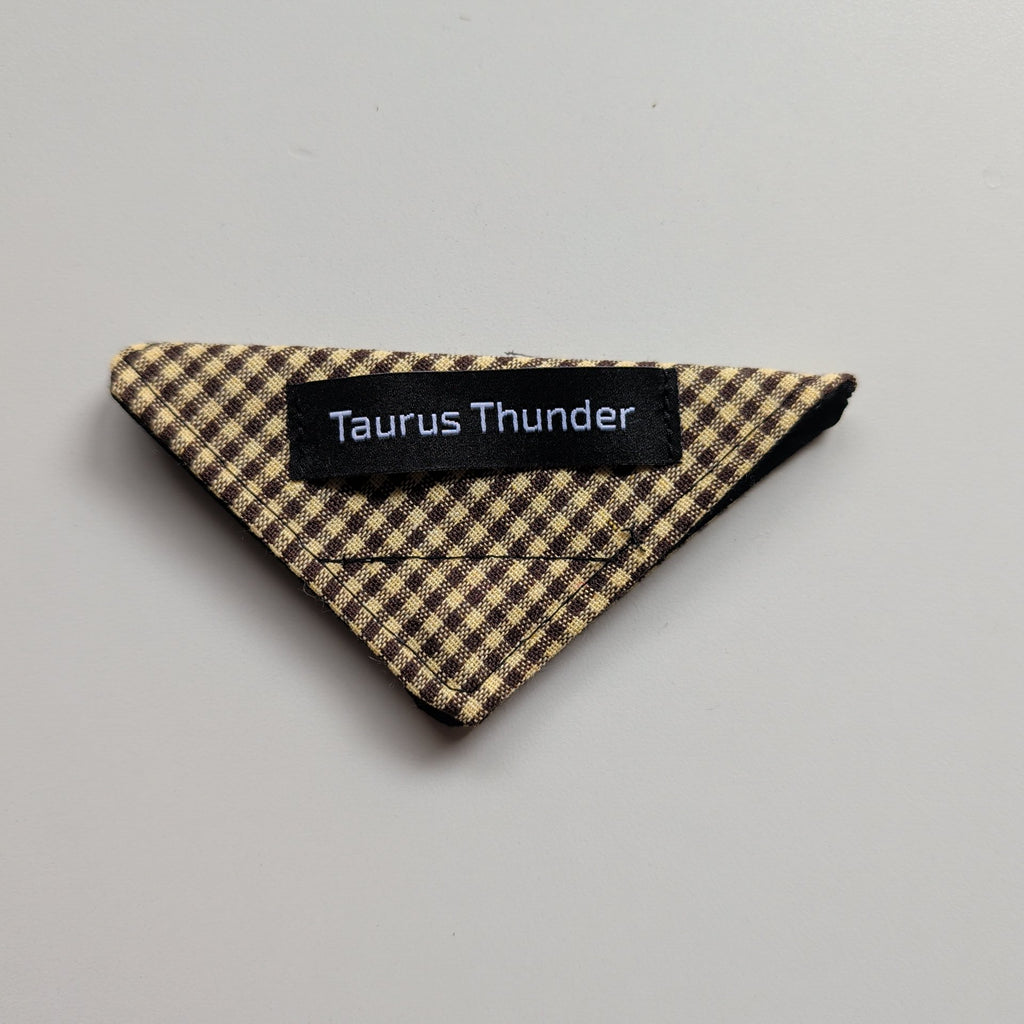 Mustard Yellow Gingham Magnet Bookmark