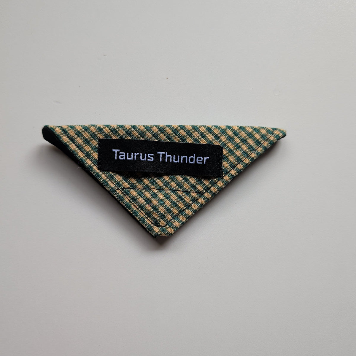 Green Gingham Magnet Bookmark