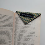 Green Gingham Magnet Bookmark