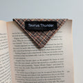 Neutral Plaid Magnet Bookmark