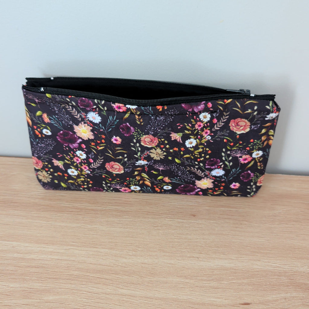 Dark Florals Pencil Case