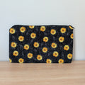 Black & Yellow Flower Pencil Case