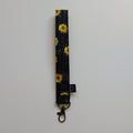 Black & Yellow Flowers Wristlet