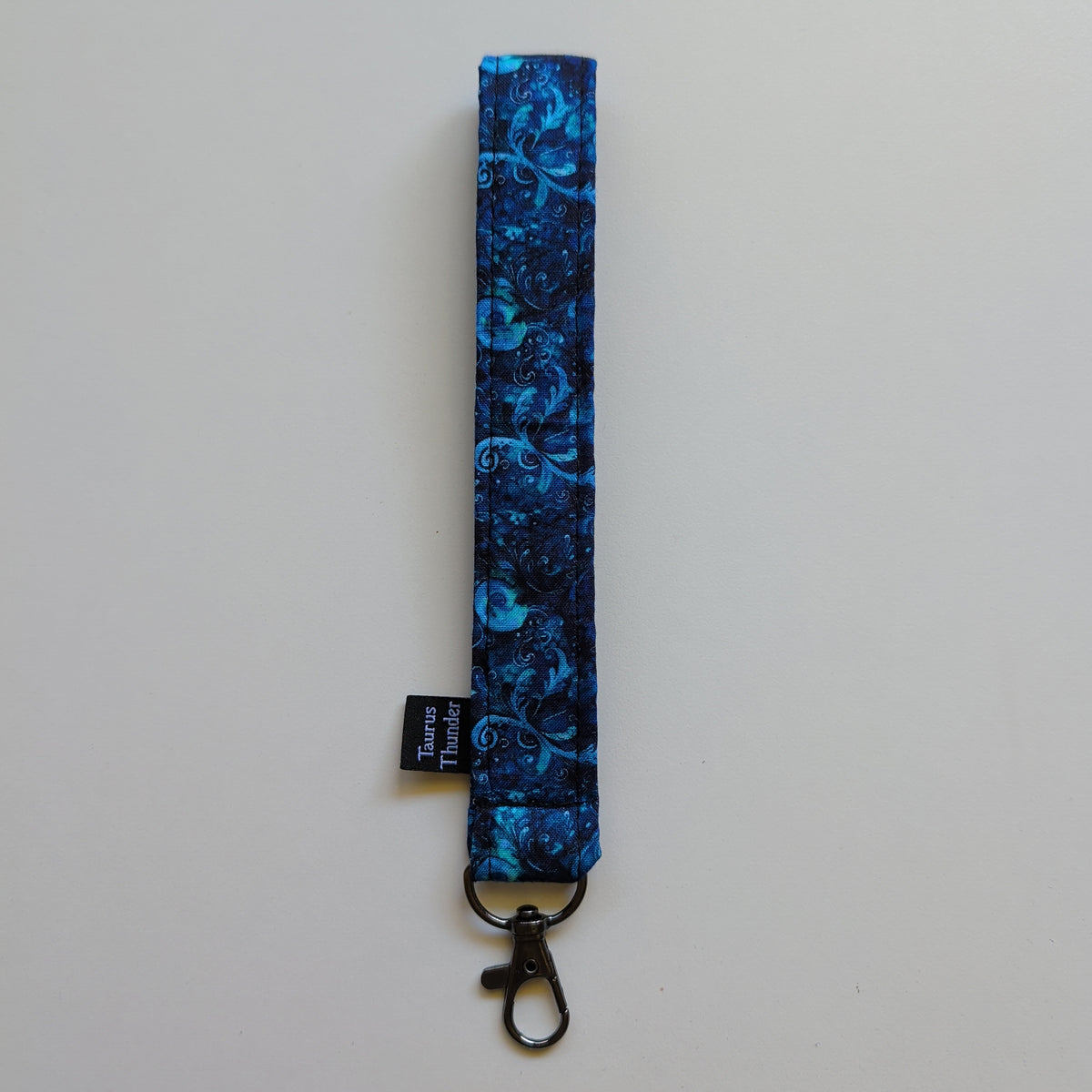 Blue Swirls Wristlet