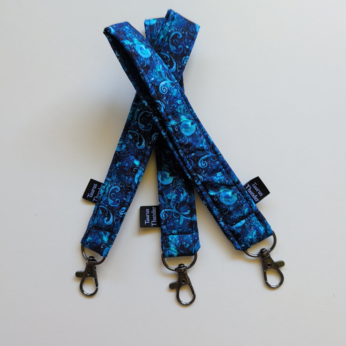 Blue Swirls Wristlet