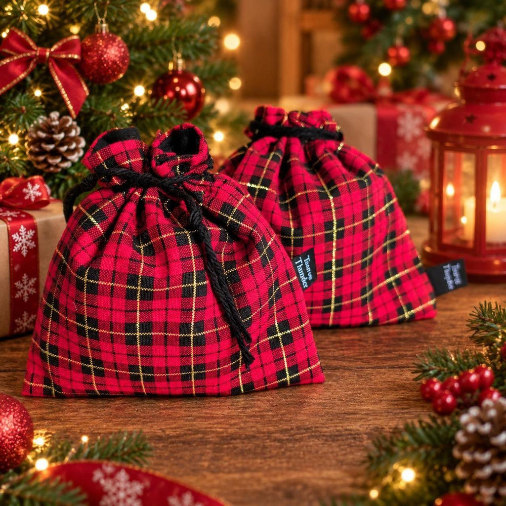 Handmade Gift Pouches Set Of 2