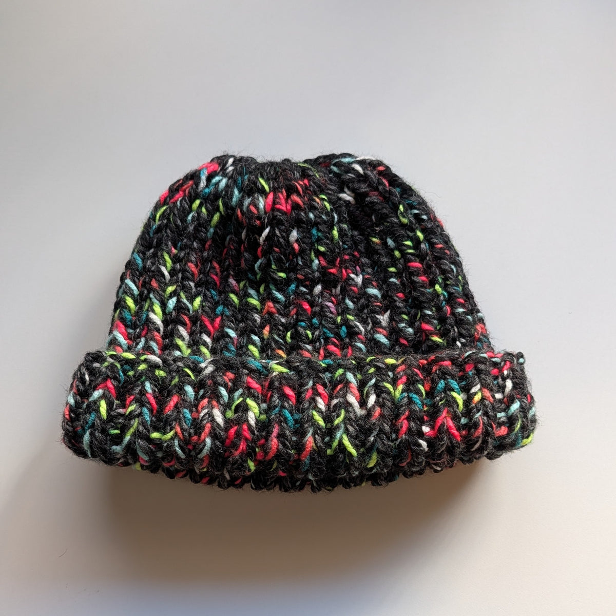 Black Neon Rainbow Beanie