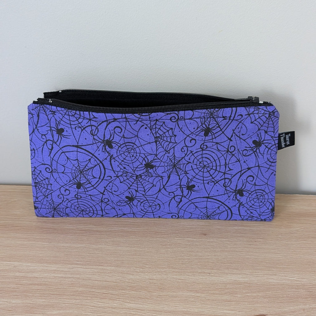 Purple Webs Pencil Case