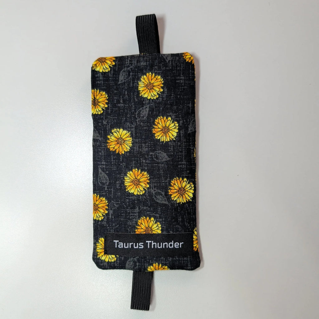 Black & Yellow Floral Bookmark Pen Holder