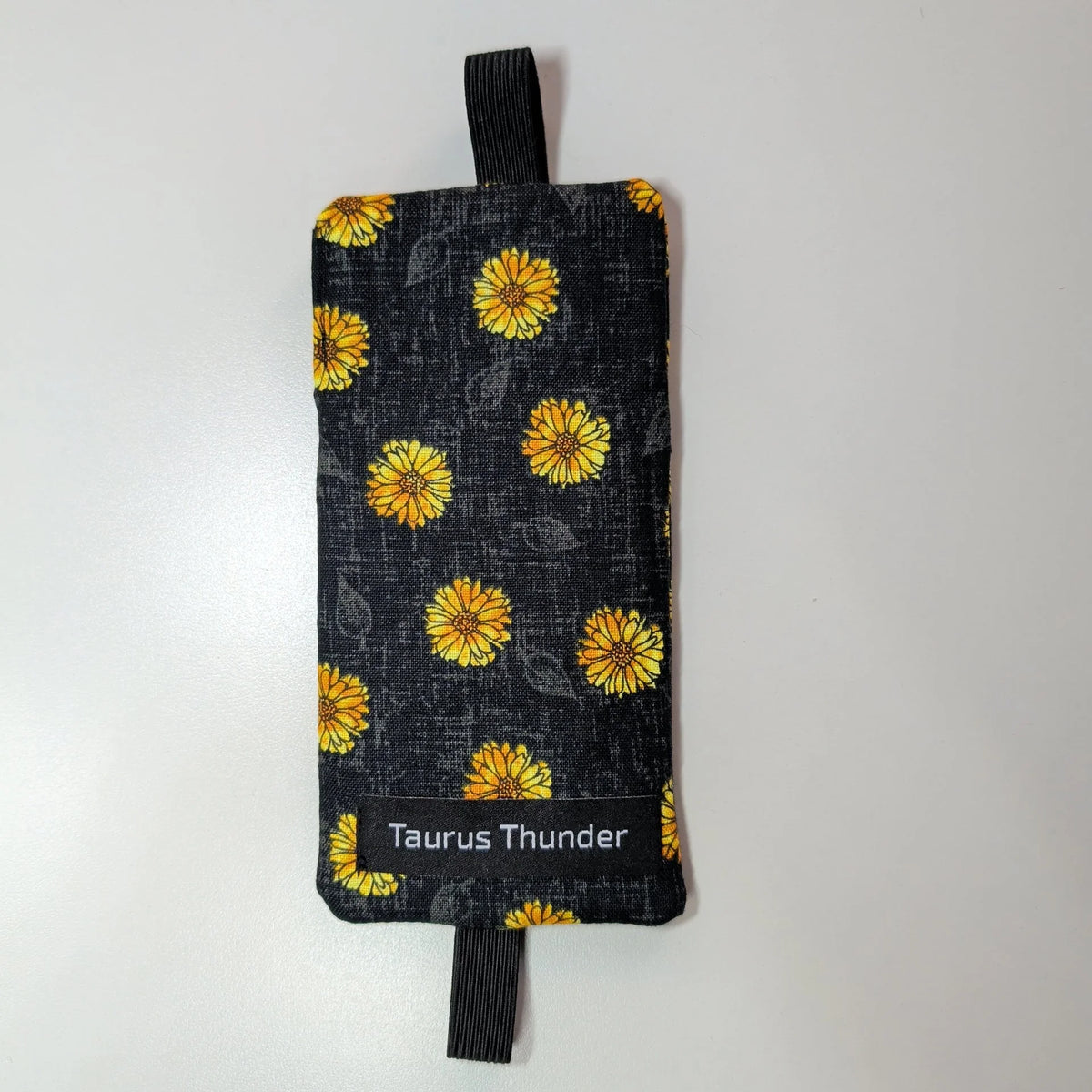 Black & Yellow Floral Bookmark Pen Holder